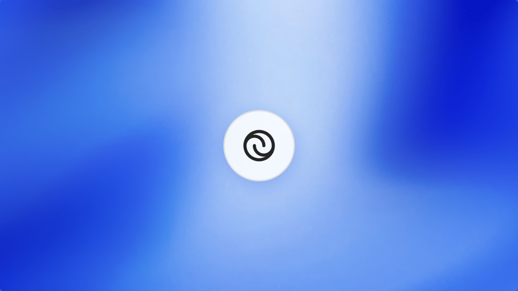 ChatGPT Operator Logo auf blauem hintergrund