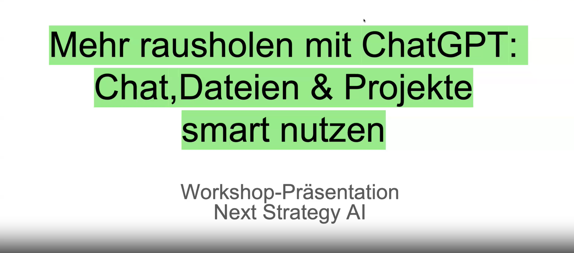 Kurs 2: Chat, Dateien & Projekte smart nutzen