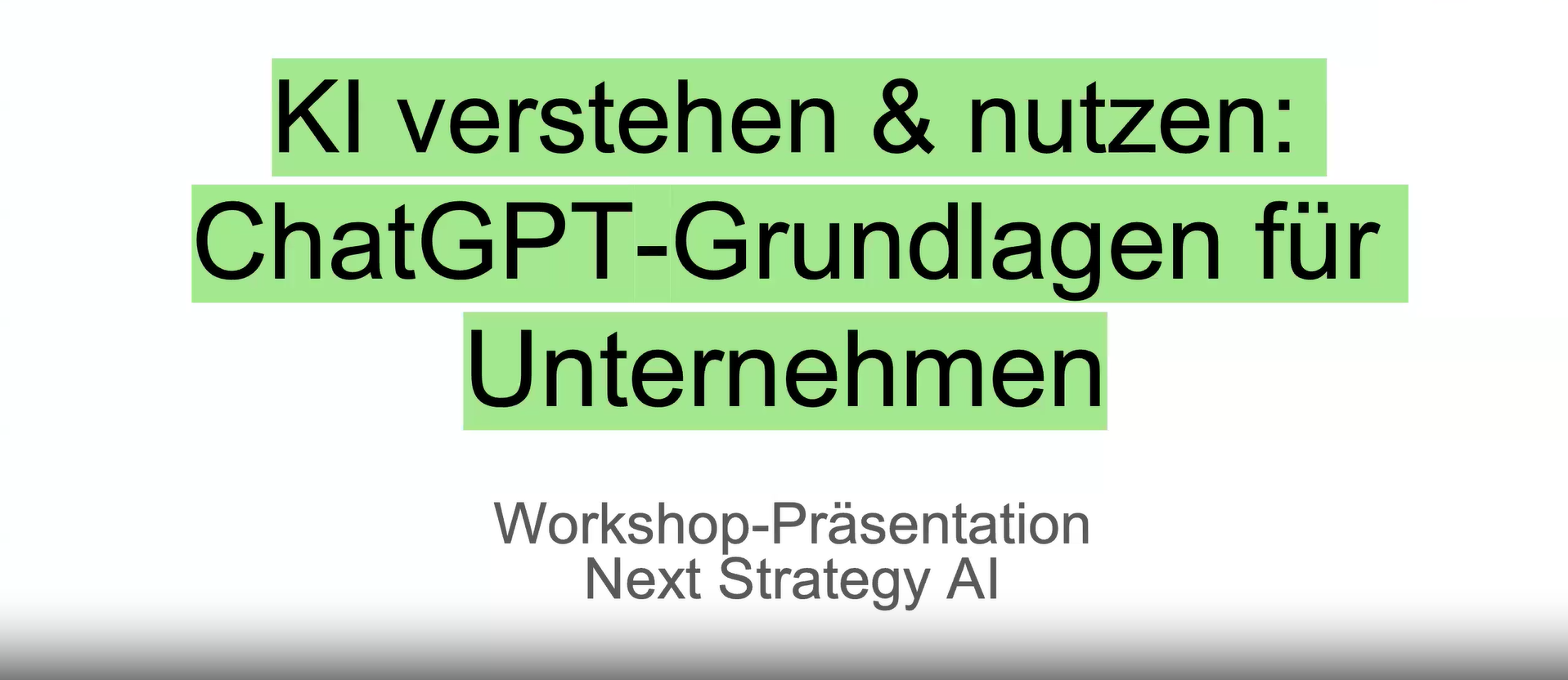 Kurs 1: ChatGPT-Grundlagen für Unternehmen